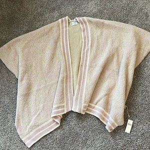 NWT Anthropologie Pink and White Wrap